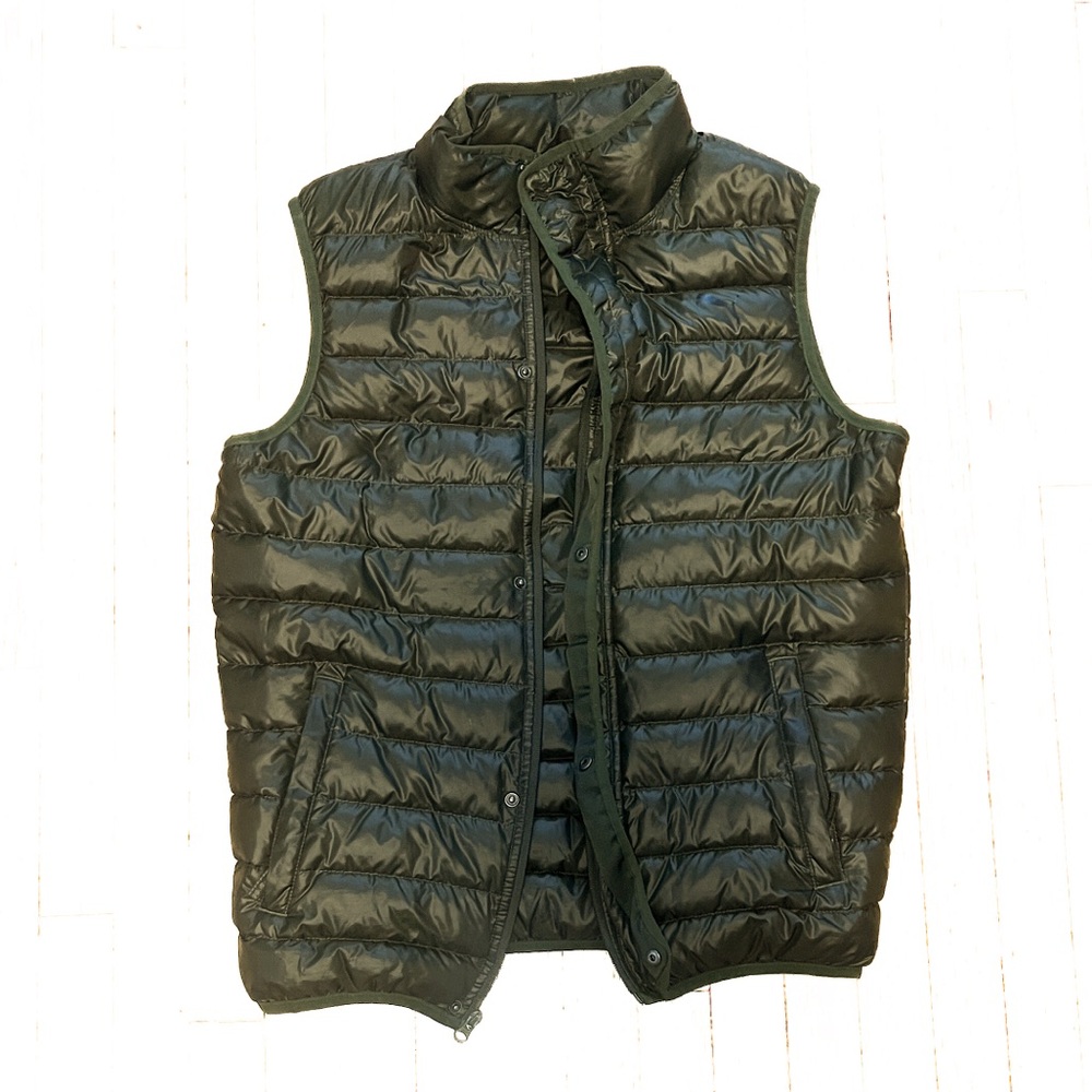 Men's Military Green Puffer Vest